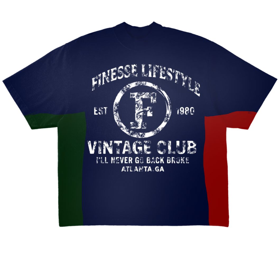 Vintage Club Tri Panel Tee
