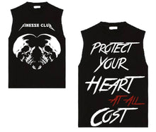 Load image into Gallery viewer, Protect Your Heart At All Cost Rhinestone Sleeveless Tee
