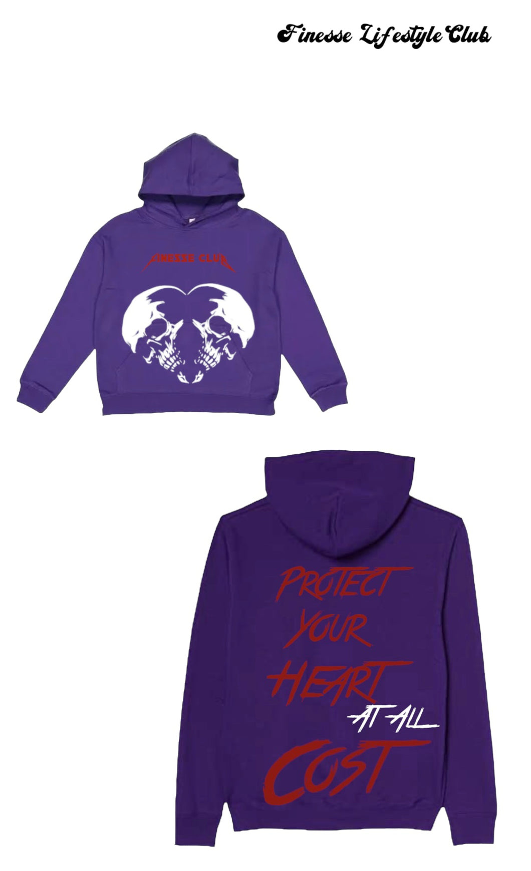 Protect Your Heart At All Cost Rhinestone Hoodie